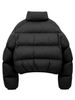Brown Kendall Jenner Short Down Jacket Women, European Version, New Stand Collar, Thickened Puffer Jacket, Simple High_ecoleips.com
