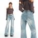Women's Retro Low Rise Flared Jeans Stretchy Slimming Casual Fashion Office Lady Jeans For Autumn And Winter_ecoleips.com