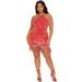 Women's Clothing strappy halterneck dress sexy tassel sequins_ecoleips.com