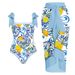 Plus Size Swimdress With Sarong Wrap – Floral Print One-Piece & Chiffon Cover-Up (2XL-4XL)_ecoleips.com