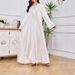 Muslim Dress Women Luxury Rhinestone Embellished Muslim Abaya – Elegant Middle Eastern & Western Fusion Dress_ecoleips.com