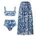 Women's Clothing Split Three Piece Bikini Swimsuit Female Hot Style Mesh Skirt Swimsuit Suit_ecoleips.com
