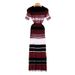 Women's Slim Fit Striped Knit Dress Elegant Sweater Dress With Short Sleeves Foreign Trade Women's Clothing Skirt_ecoleips.com