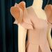 Women’s Clothing ruffled A line dress, slimming and belly covering plus size party dress, princess dress dresses_ecoleips.com