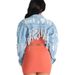 Women's Clothing Ripped Washed Tassels Backless Navel Exposed Sexy Short Large Size Women's Denim Jacket_ecoleips.com