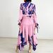 Women's Clothing Plus Size Women's Clothing New Temperament Printed Irregular Lapel Dress_ecoleips.com