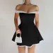 Talenza Women's Backless Sleeveless Mini Dress Sexy Bandeau Party Evening Gown Slim Strapless A-Line High Waist Dress Female_ecoleips.com