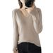 Autumn And Winter Long-Sleeved Women's Knitted Topswomen's Knitwear Plus-Size Base Shirts Sweaters Women's Winter_ecoleips.com