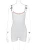 Hugcitar Ruffles Slip V Neck Sleeveless Backless Colorblock Playsuit 2022 Summer Women Bodycon Rave Gym Romper Y2K Overalls_ecoleips.com