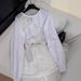 Inspired Women's Autumn Outfit Set Openwork Floral Top Ruffled High-Waisted Skirt Short-Sleeved_ecoleips.com