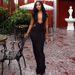 Women's Solid Color Pleated Pencil Skirt European American Style Street Style Low Cut Slim Halter Neck Long Dress_ecoleips.com