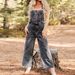 Vintage-Inspired Denim Overalls For Women – Sleeveless Loose Fit Jumpsuit With Adjustable Straps, Comfortable & Stylish Retro Romper_ecoleips.com