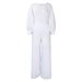 Aria Basics Aria Basics C8531 European American Women's Clothing Cross-border Summer Loose Plus-size Casual Shirt Top And Wide-leg Pants_ecoleips.com