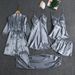 Silky Seduction 5-Piece Set – Satin-Like Sleepwear For Women (S-XXXL)_ecoleips.com