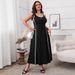 Women's Elegant Sleeveless Dress - Wrap Waist & Adjustable Straps | Flowy Summer Maxi Dress (S-XL) | Chiffon & Linen Blend_ecoleips.com
