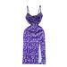 European And American Resort-style Floral Print Strap Beach For Women, French-style Pleated, Tie-waist, High-waisted,_ecoleips.com