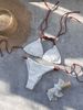Women's Clothing Solid Color Backless Mesh Split Swimsuit Female_ecoleips.com