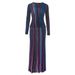Women's Fashion Patchwork Long Sleeve Top And Elastic Waist Skirt Set Colorful Resort Style Knitted Clothing_ecoleips.com