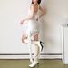 European And American Style 2023 Autumn Winter New Women's Solid Color Slim High Waist Street Fashion_ecoleips.com