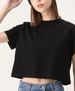 Summer Korean Version Of Open-navel Short-sleeved Women's Models With Pure Cotton T-shirt Short Models_ecoleips.com
