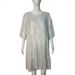 Women's Loose Fit Round Neck Short Sleeve Sequin Glitter Mini Dress – Party Evening Gown_ecoleips.com