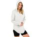 Waffle Knit Sweatshirt For Autumn Winter, New European And American Cross-Border Fashion, Women's Hooded Drawstring_ecoleips.com
