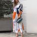 Women's Clothing Autumn New Fashion Printed Shirt Collar Loose Waist Dress Women_ecoleips.com