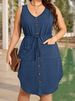 Women's Loose Sleeveless Vest Dress Spring Summer Fashion European American Style plus Size Clothes Cross Border Export_ecoleips.com