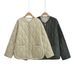 Quilted Puffer Jacket For Women - Lightweight Winter Coat With Stand Collar, Oversized Fit, Zip Front & Versatile Pockets, Trendy Streetwear Essential_ecoleips.com