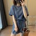 Women's Clothing Summer Suits Leisure Short Sleeved Shorts Sports Comfortable Two Piece Suit_ecoleips.com