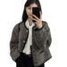 French Retro Style Women's Jacket, High-end, Trendy, Slimming, Short Cardigan Top For Spring_ecoleips.com