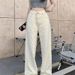 ng2510292 Ng2510292 Ng2510292 Retro Jacquard Design Straight-Leg Jeans For Women, 2025 Fall/Winter New High-Waisted European Style Narrow Wide-Leg_ecoleips.com