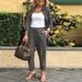 Women's Clothing Solid Color Casual Suit Long Sleeved Trousers Two Piece Suit_ecoleips.com