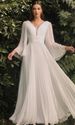 Women's clothing sexy deep V long-sleeved dress slim dress_ecoleips.com