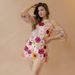 Women's Clothing INS Direct Sales Three-dimensional Flower Mesh Lace Embroidery Bag Hip Slim Sexy Dress_ecoleips.com