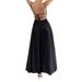 "Women's Black Zipper Mini Skirt - High Waist Pleated A-Line Skirt For Summer, Casual & Office Wear, Stretchy Polyester Fabric"_ecoleips.com