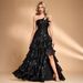 Elegant Off-Shoulder Dress for Women European American Style with Luxurious Slit for Cocktail Parties Banquets Graduation Cake Skirts_ecoleips.com