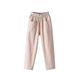 Suitable For All Seasons New Style Linen Casual Pants For Women, Summer Loose Straight Nine-Tenths Length Harem Pants, Color Slimming Trendy_ecoleips.com