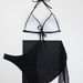 Women's Clothing Sexy Bikini Three Piece Gauze Skirt Swimsuit Bikini Net Celebrity Solid Color Swimsuit_ecoleips.com