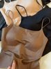 Women's Camisole With Built-in Chest Pad New Summer Style Wearable Outside Or As Layering Fishbone Structure Integrated Bra-s_ecoleips.com
