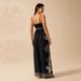 Elegant Women's Sleeveless Jumpsuit V-Neck Wide Leg Romper Deep Plunge Neckline Casual Comfortable plus Size_ecoleips.com