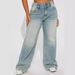 Jeans Autumn And Winter New Vintage Split Loose Wide-leg Flared Jeans For Women, Casual Drapey Floor-length Pants_ecoleips.com
