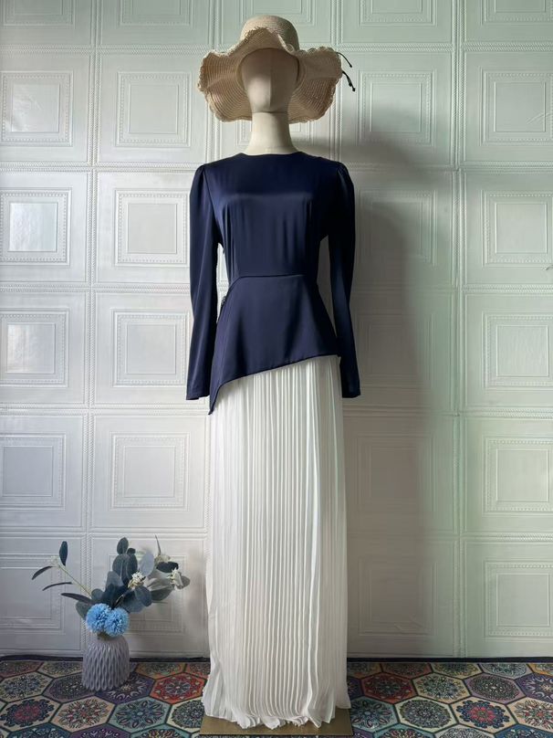 Elegant Long Sleeved Women's Dress Slim Fit Style European American Summer Fashion New 2025_ecoleips.com
