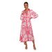 Women's Clothing Linen Loose Casual Belt Waist Puff Sleeve Dress_ecoleips.com