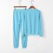 Women's Clothing Autumn And Winter New Hot Crown Printed Round Neck Sweater Pants Suit Women_ecoleips.com