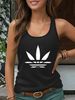 Women's Fashion Tank Top With Print And Round Neckline Perfect For A Cool Spring And Summer_ecoleips.com