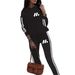 Trendy Printed Hoodie & Pants Set - Long Sleeve Loungewear For Men, Casual Two-Piece Outfit With Side Stripe Design, Comfortable Streetwear_ecoleips.com