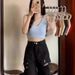 Purely Alluring And Unique, This Knitted Camisole For Women Is Slim-fit, Sleeveless Top That Can Be Worn Base Layer Or_ecoleips.com
