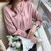 2025 Spring Korean Version Loose Bowknot Professional White Chiffon Blouse Women's Top Goddess Temperament Long Sleeve_ecoleips.com