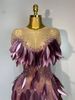 Women Sexy Mesh See Through Diamonds Bodycon Dress Luxury Birthday Evening Party Costume Bar Nightclub Stage Performance Set 6XG_ecoleips.com